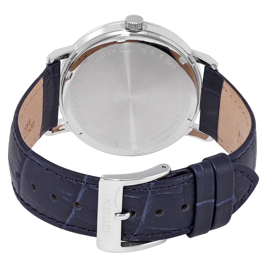 Citizen Quartz Blue Dial Blue Leather Men's Watch BE9170-05L - Dawson Watches #3