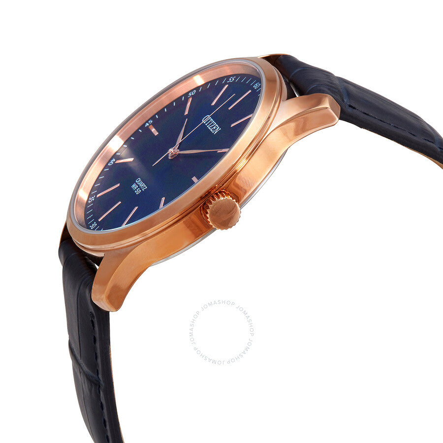 Citizen Quartz Blue Dial Blue Leather Men's Watch BH5003-00L - Dawson Watches #2