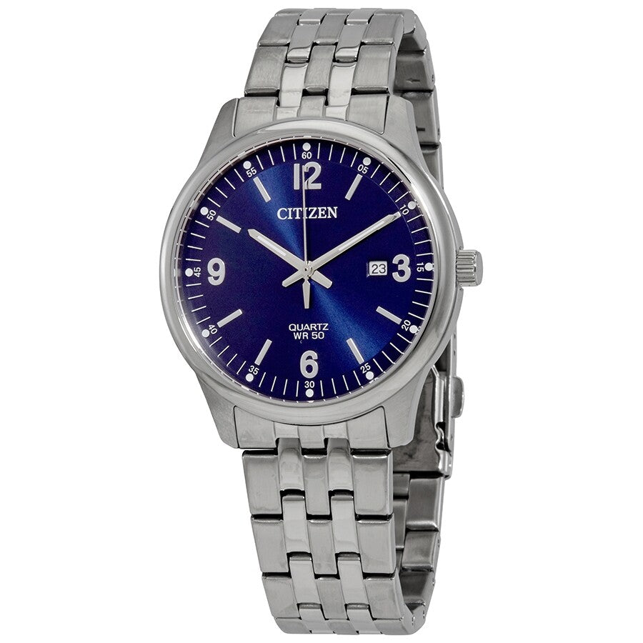Citizen Quartz Blue Dial Stainless Steel Men's Watch BI1050-81L - Dawson Watches