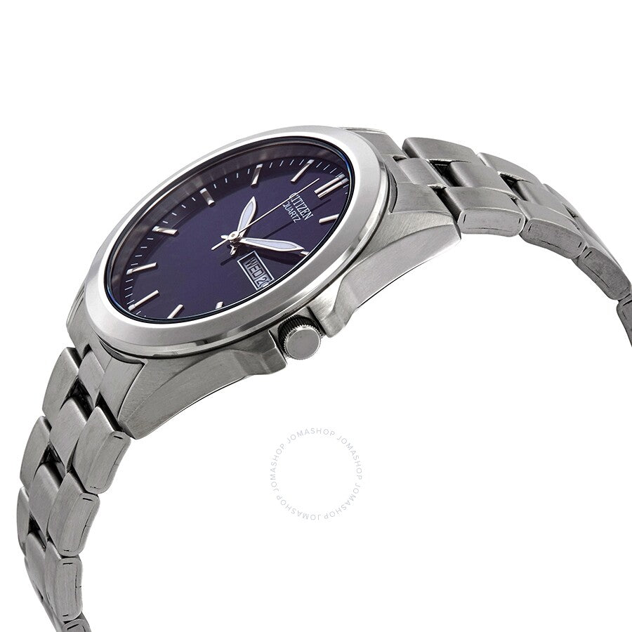 Citizen Quartz Blue Dial Stainless Steel Men's Watch BF0580-57L - Dawson Watches #2