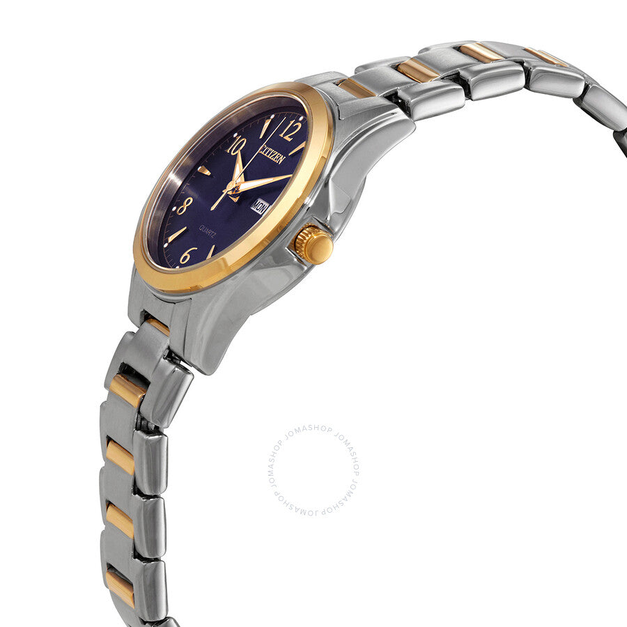 Citizen Quartz Blue Dial Two-tone Ladies Watch EQ0595-55L - The Watches Men & Co #2