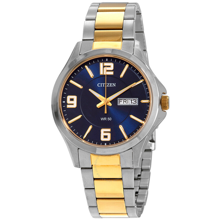 Citizen Quartz Blue Dial Two-tone Men's Watch BF2004-57L - Dawson Watches