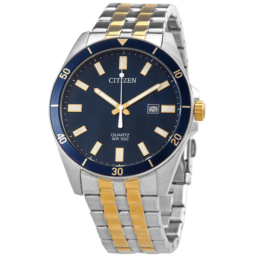 Citizen Quartz Blue Dial Two-tone Men's Watch BI5054-53L - Dawson Watches