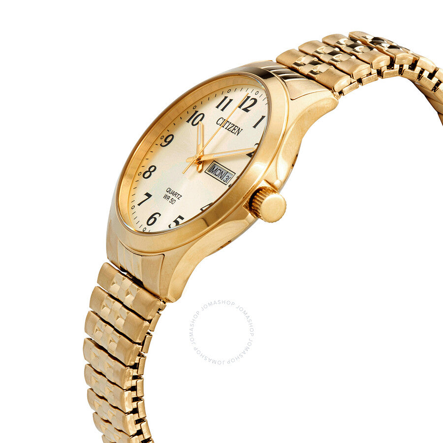 Citizen Quartz Champagne Dial Gold-tone Men's Watch BF5002-99P - Dawson Watches #2