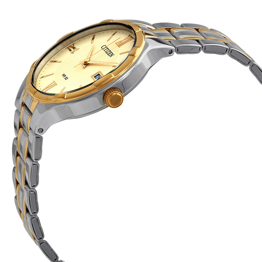Citizen Quartz Champagne Dial Stainless Steel Men's Watch BI5024-54P - Dawson Watches #2