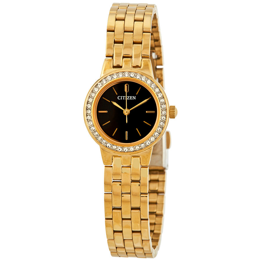Citizen Quartz Crystal Black Dial Ladies Watch EJ6102-56E - Dawson Watches