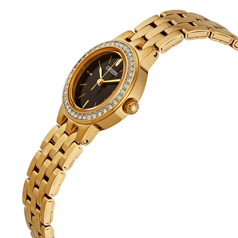 Citizen Quartz Crystal Black Dial Ladies Watch EJ6102-56E - Dawson Watches #2