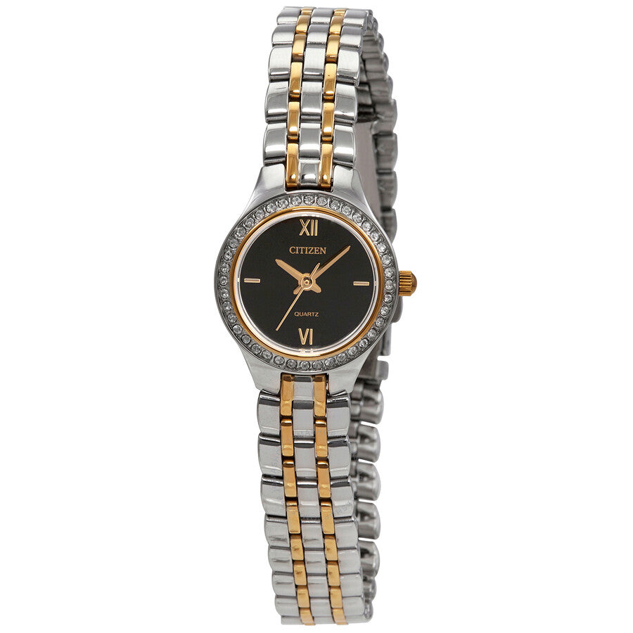 Citizen Quartz Crystal Black Dial Ladies Watch EJ6144-56E - Dawson Watches