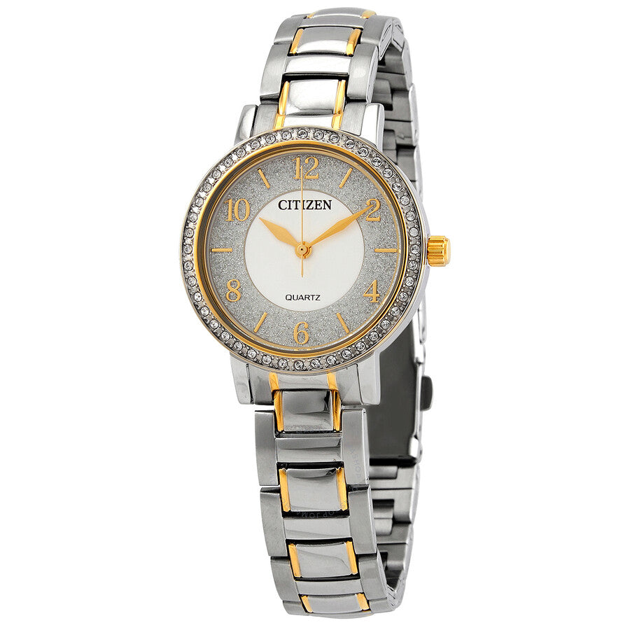 Citizen Quartz Crystal Glitter Dial Ladies Watch EL3044-54A - Dawson Watches