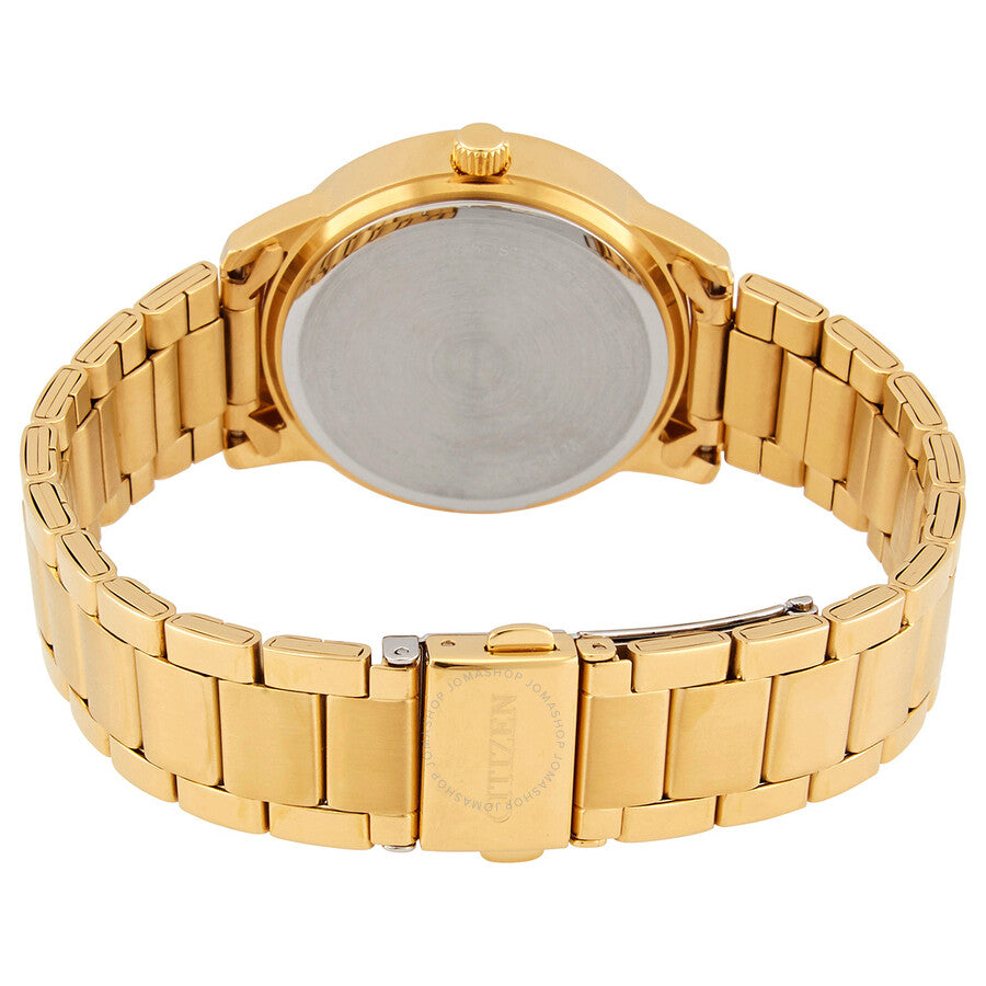 Citizen Quartz Crystal Gold Dial Ladies Watch EL3092-86P - Dawson Watches #3