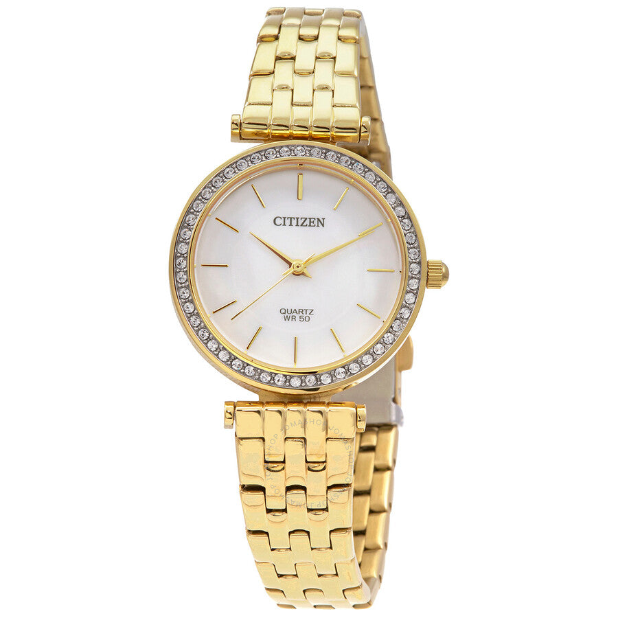 Citizen Quartz Crystal Mother of Pearl Dial Ladies Watch ER0212-50D - Dawson Watches
