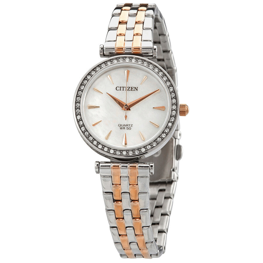 Citizen Quartz Crystal Mother of Pearl Dial Ladies Watch ER0216-59D - Dawson Watches