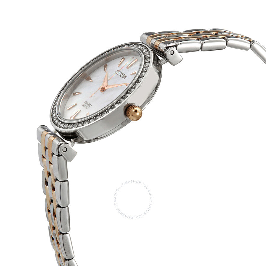 Citizen Quartz Crystal Mother of Pearl Dial Ladies Watch ER0216-59D - Dawson Watches #2