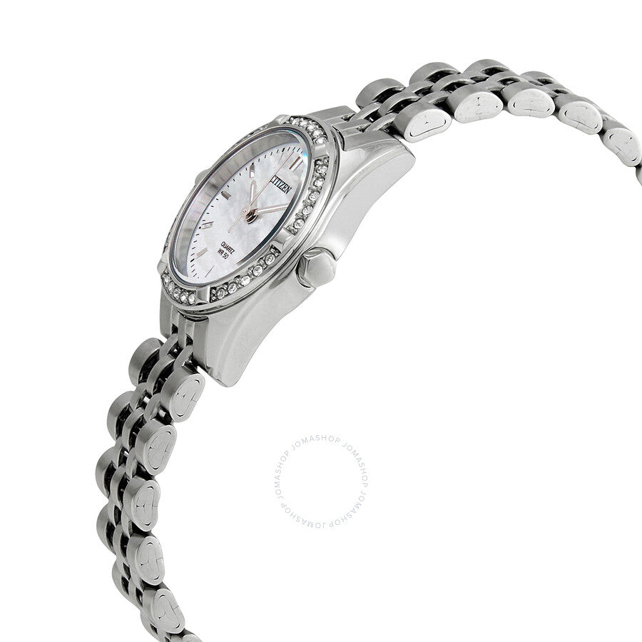 Citizen Quartz Crystal Mother of Pearl Dial Ladies Watch EU6060-55D - Dawson Watches #2