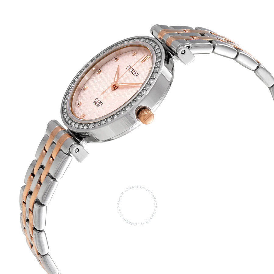 Citizen Quartz Crystal Pink Dial Ladies Watch ER0218-53X - Dawson Watches #2