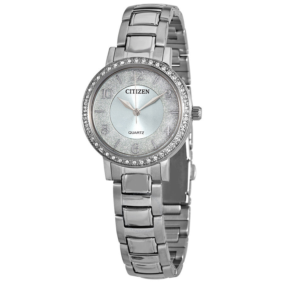 Citizen Quartz Crystal Silver Dial Ladies Watch EL3040-55L - Dawson Watches