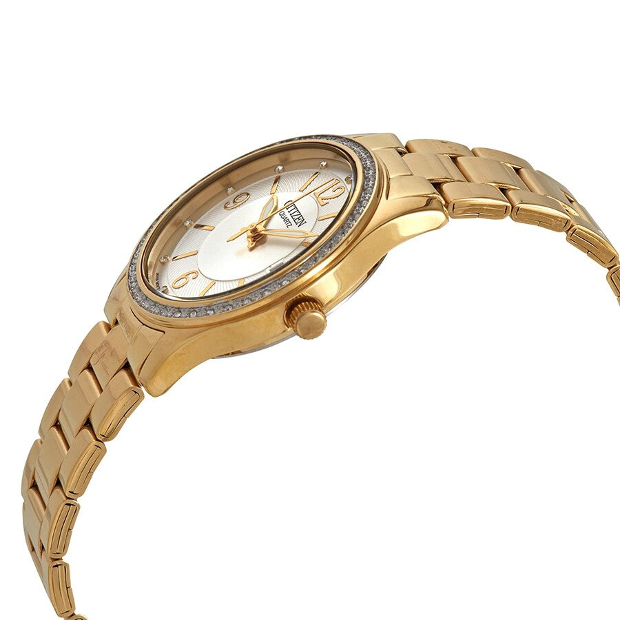 Citizen Quartz Crystal White Dial Ladies Watch EV0042-53A - Dawson Watches #2