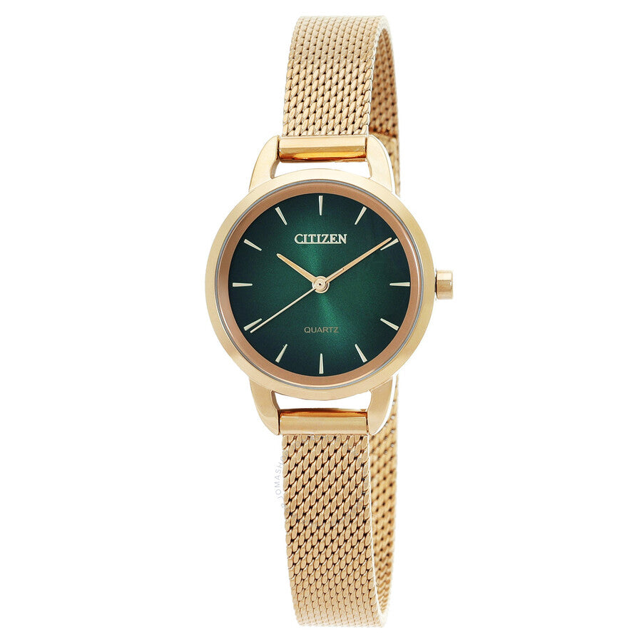 Citizen Quartz Green Dial Ladies Watch EQ3003-50W - Dawson Watches
