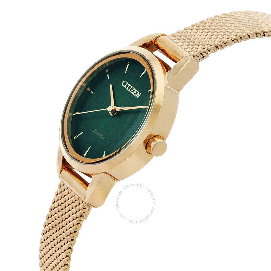 Citizen Quartz Green Dial Ladies Watch EQ3003-50W - Dawson Watches #2
