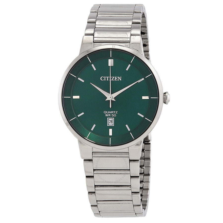 Citizen Quartz Green Dial Men's Watch BI5120-51X - Dawson Watches