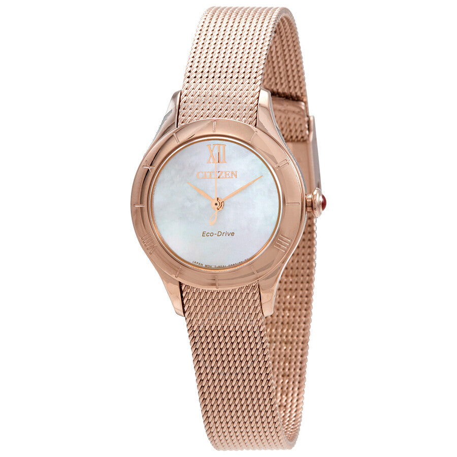 Citizen Quartz Mother of Pearl Dial Ladies Watch EM0783-85D - Dawson Watches