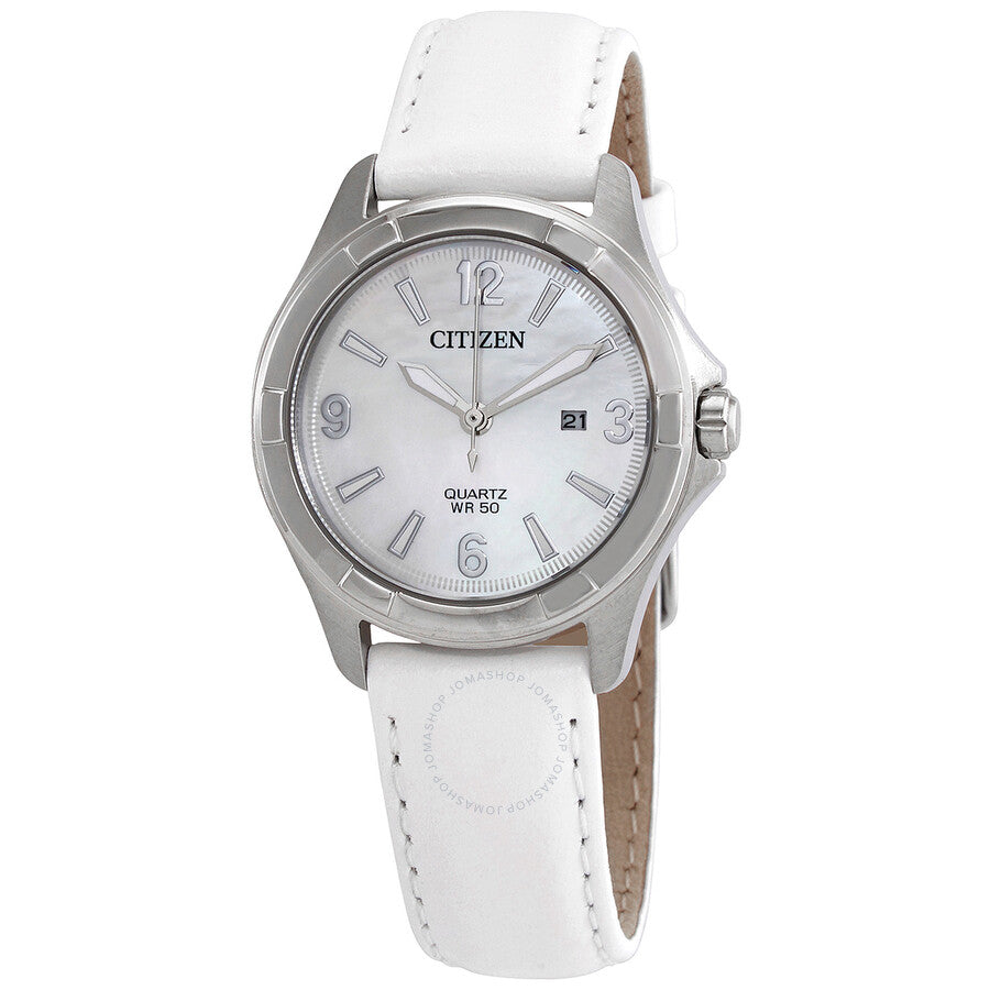 Citizen Quartz Mother of Pearl Ladies Watch EU6080-07D - Dawson Watches