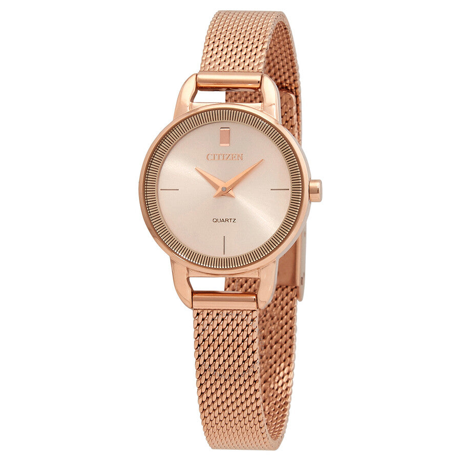 Citizen Quartz Rose Dial Rose Gold-tone Ladies Watch EZ7003-51X - Dawson Watches