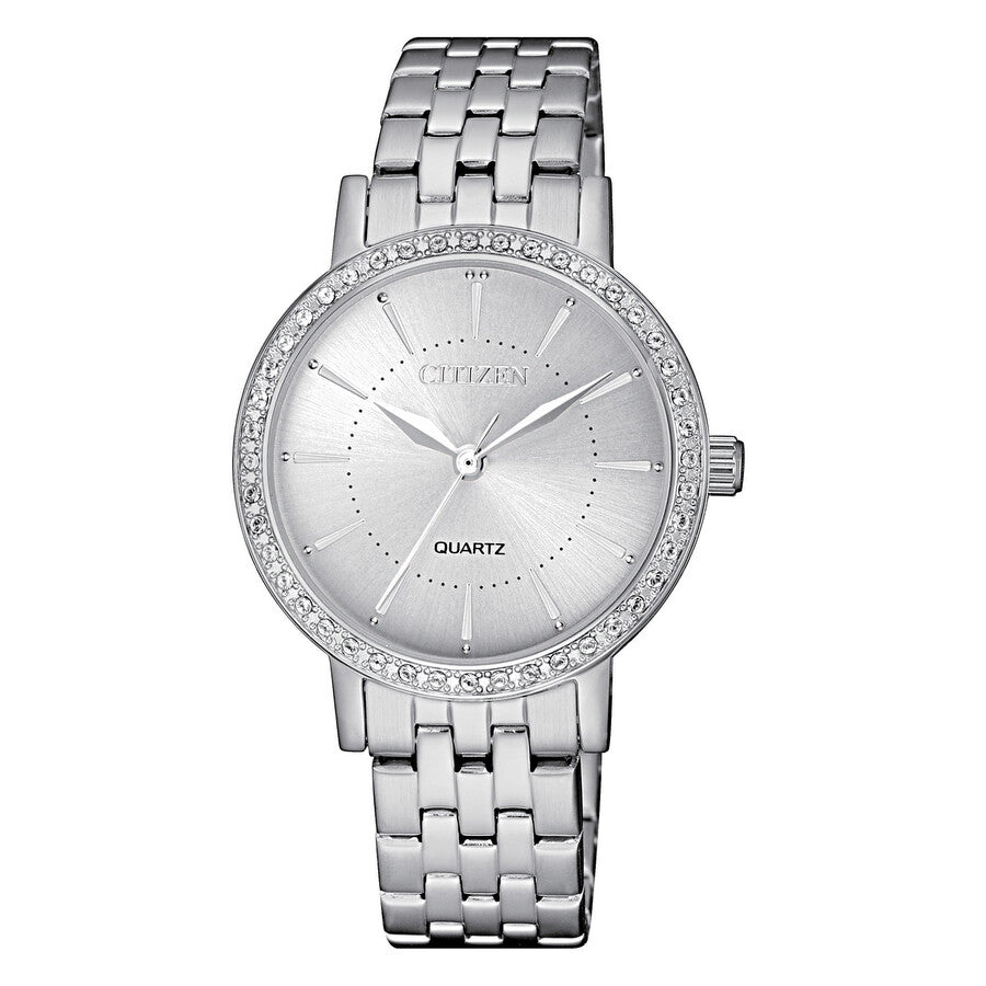 Citizen Quartz Silver Dial Ladies Watch EL3040-80A - Dawson Watches