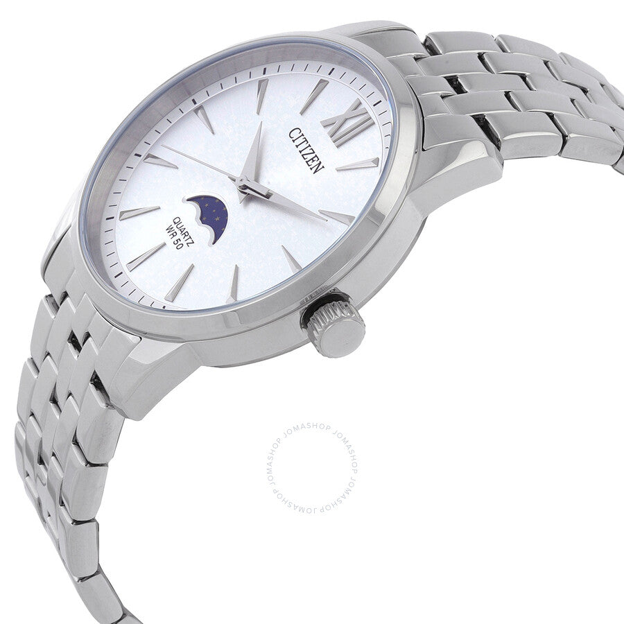 Citizen Quartz Silver Dial Men's Moonphase Watch AK5000-54A - Dawson Watches #2