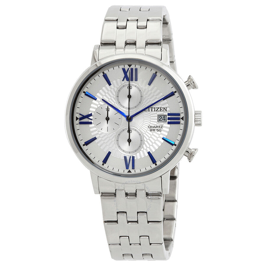 Citizen Quartz Silver Dial Stainless Steel Men's Watch AN3610-71A - Dawson Watches