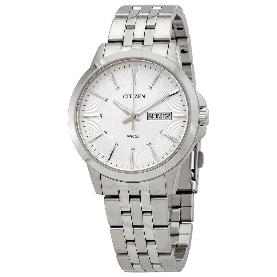 Citizen Quartz Silver Dial Stainless Steel Men's Watch BF2011-51A - Dawson Watches