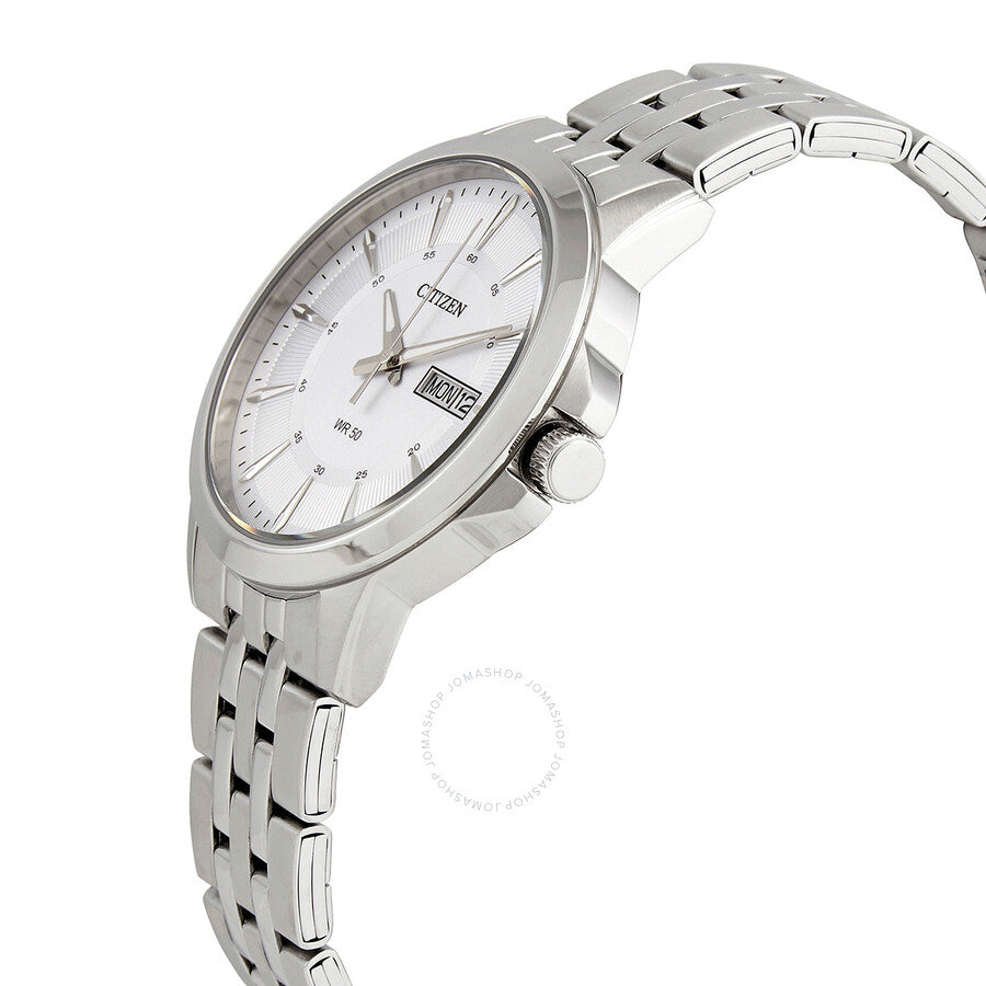 Citizen Quartz Silver Dial Stainless Steel Men's Watch BF2011-51A - Dawson Watches #2