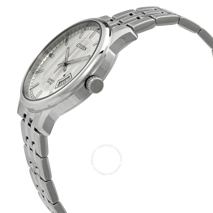 Citizen Quartz Silver Dial Stainless Steel Men's Watch BI1050-81A - Dawson Watches #2