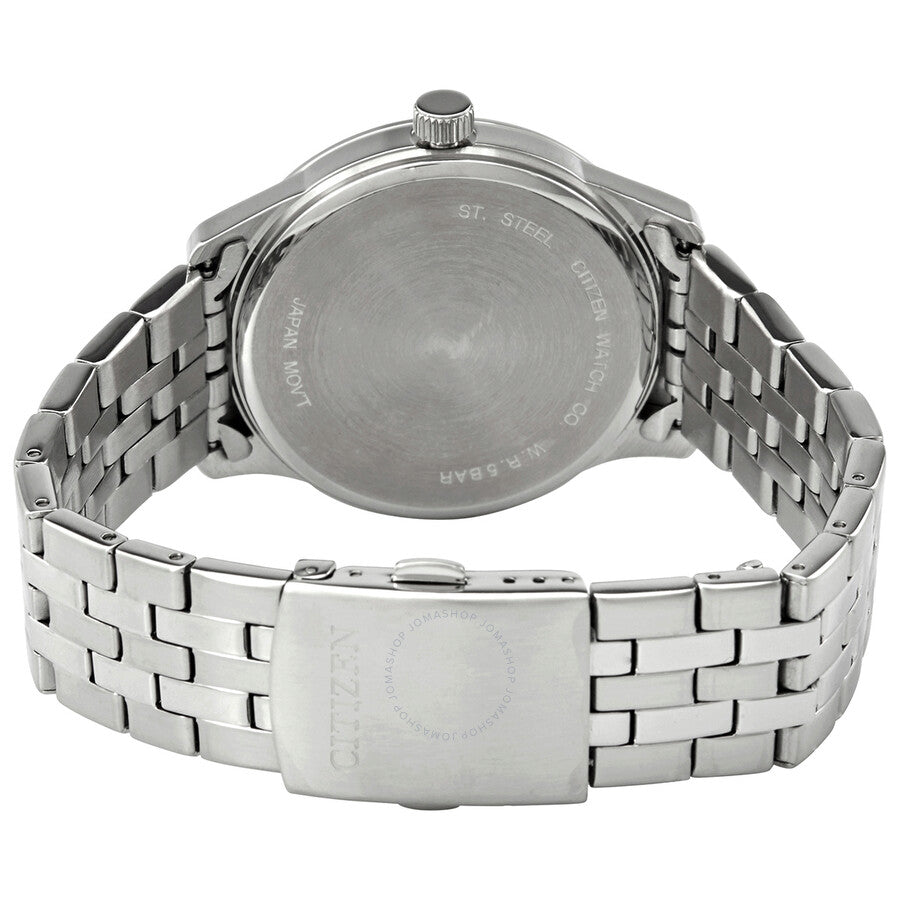 Citizen Quartz Silver Dial Stainless Steel Men's Watch BI1050-81A - Dawson Watches #3