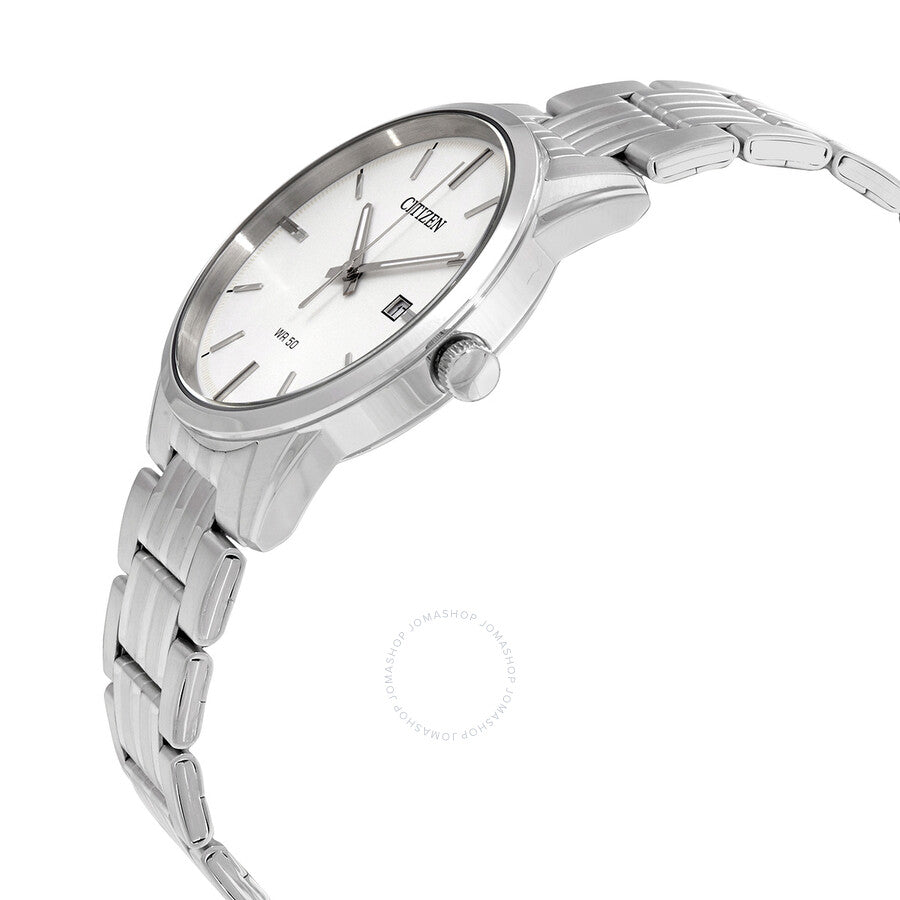 Citizen Quartz Silver Dial Stainless Steel Men's Watch BI5000-52A - Dawson Watches #2