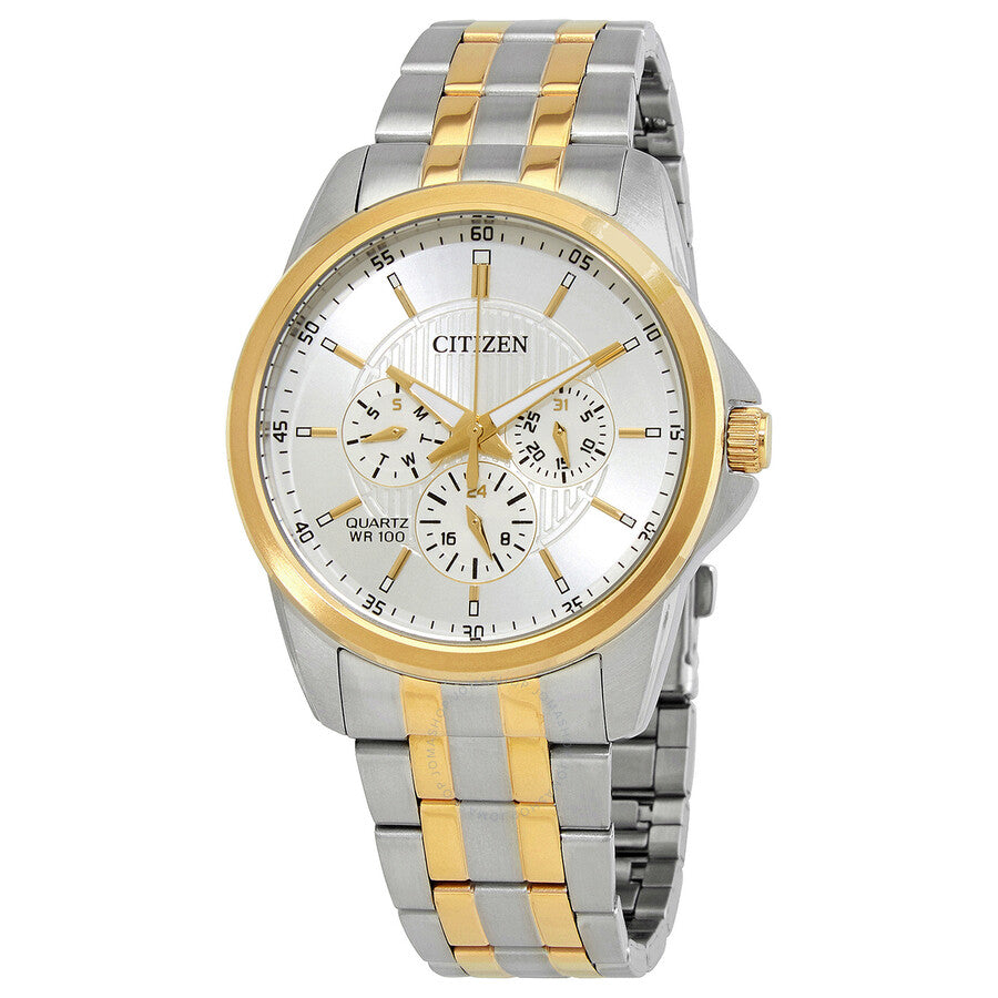 Citizen Quartz Silver Dial Two-tone Men's Watch AG8346-51A - Dawson Watches
