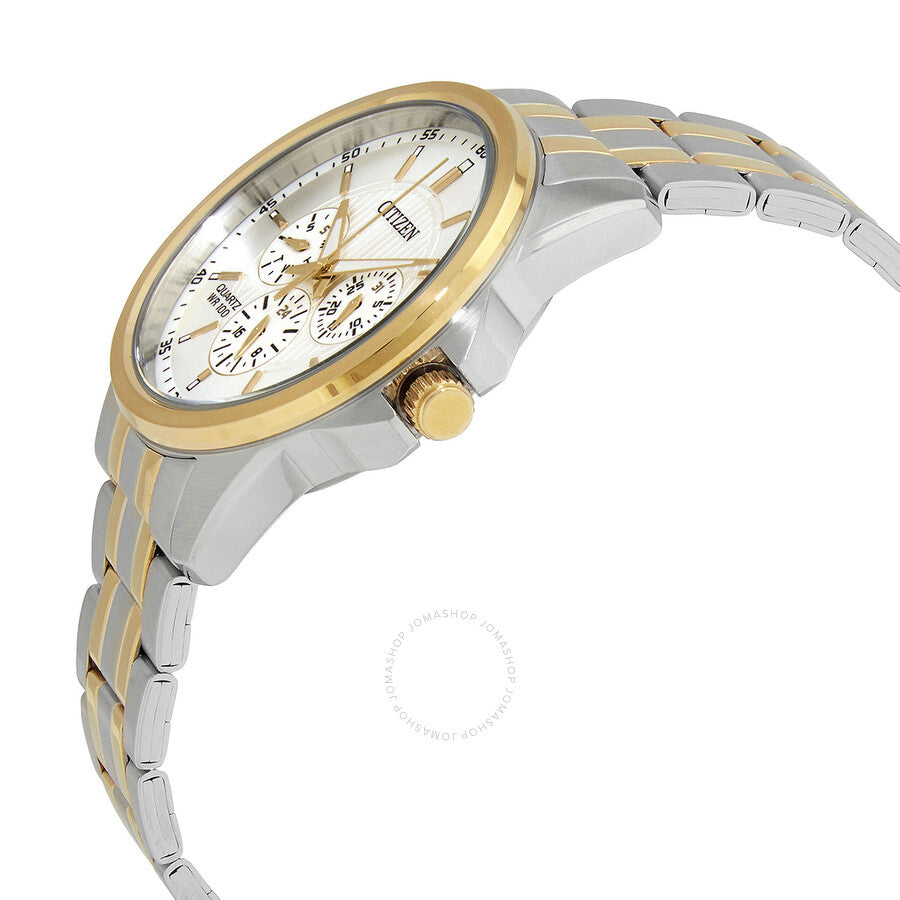 Citizen Quartz Silver Dial Two-tone Men's Watch AG8346-51A - Dawson Watches #2
