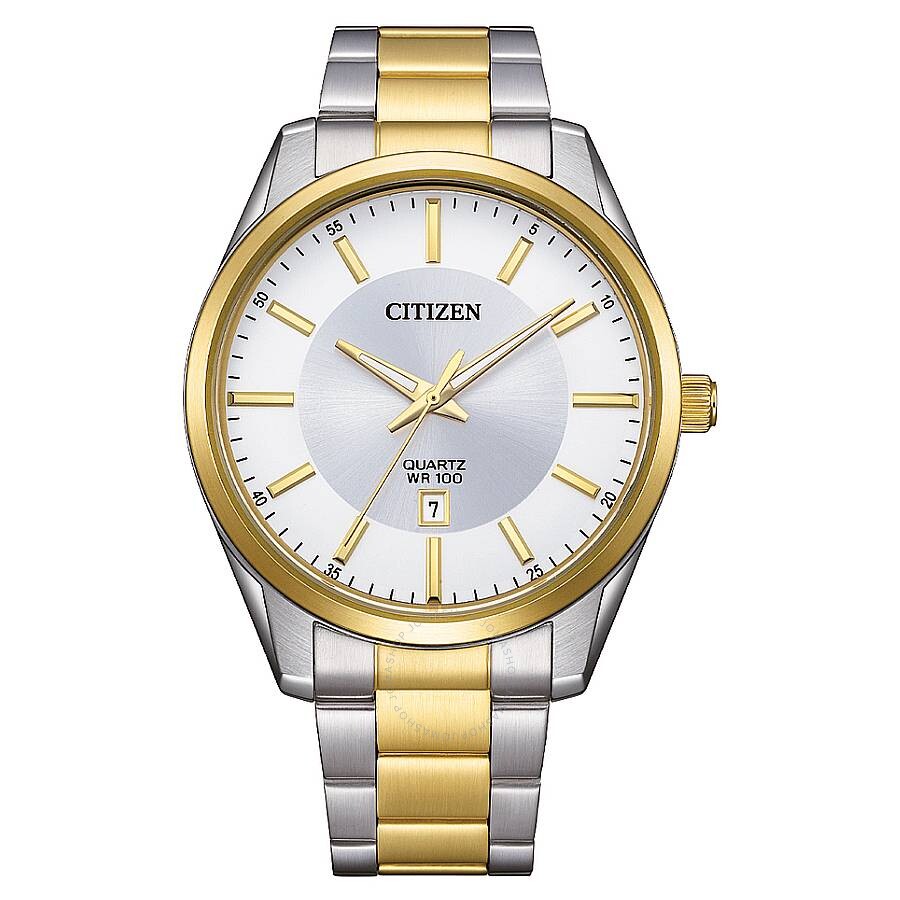 Citizen Quartz Silver Dial Two-Tone Men's Watch BI1036-57A - Dawson Watches