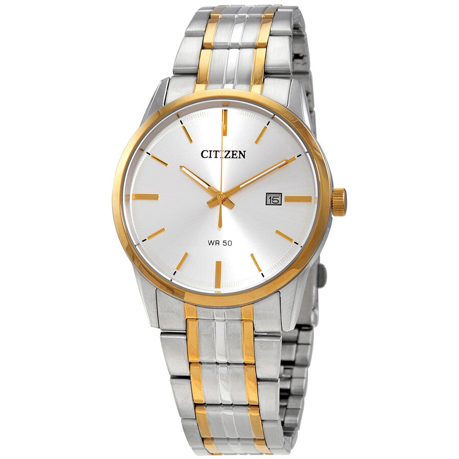 Citizen Quartz Silver Dial Two-tone Men's Watch BI5004-51A - Dawson Watches