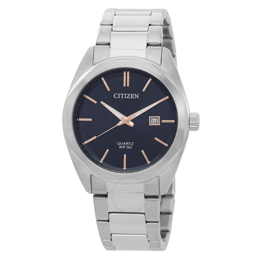 Citizen Quartz Stainless Steel Blue Dial Men's Watch BI5110-54H - Dawson Watches