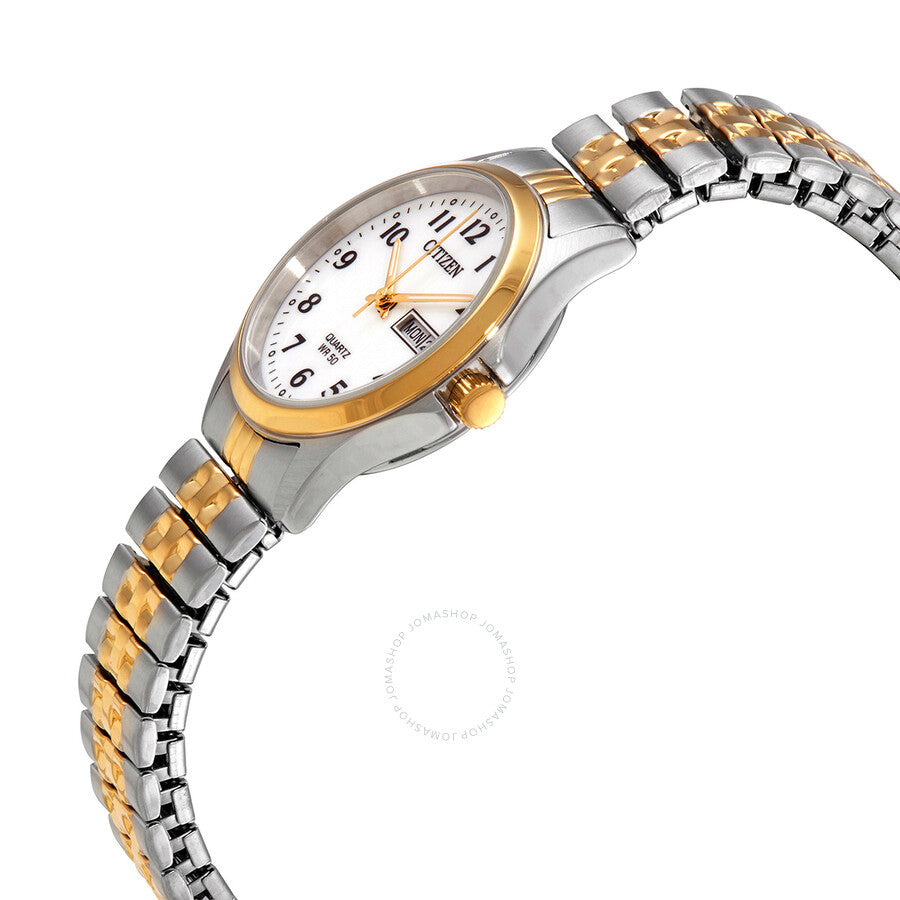 Citizen Quartz White Dial Stainless Steel Expansion Ladies Watch EQ2004-95A - Dawson Watches #2