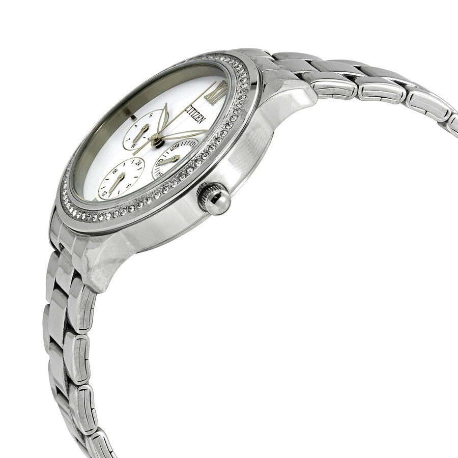 Citizen Quartz White Dial Stainless Steel Ladies Watch ED8150-53A - Dawson Watches #2