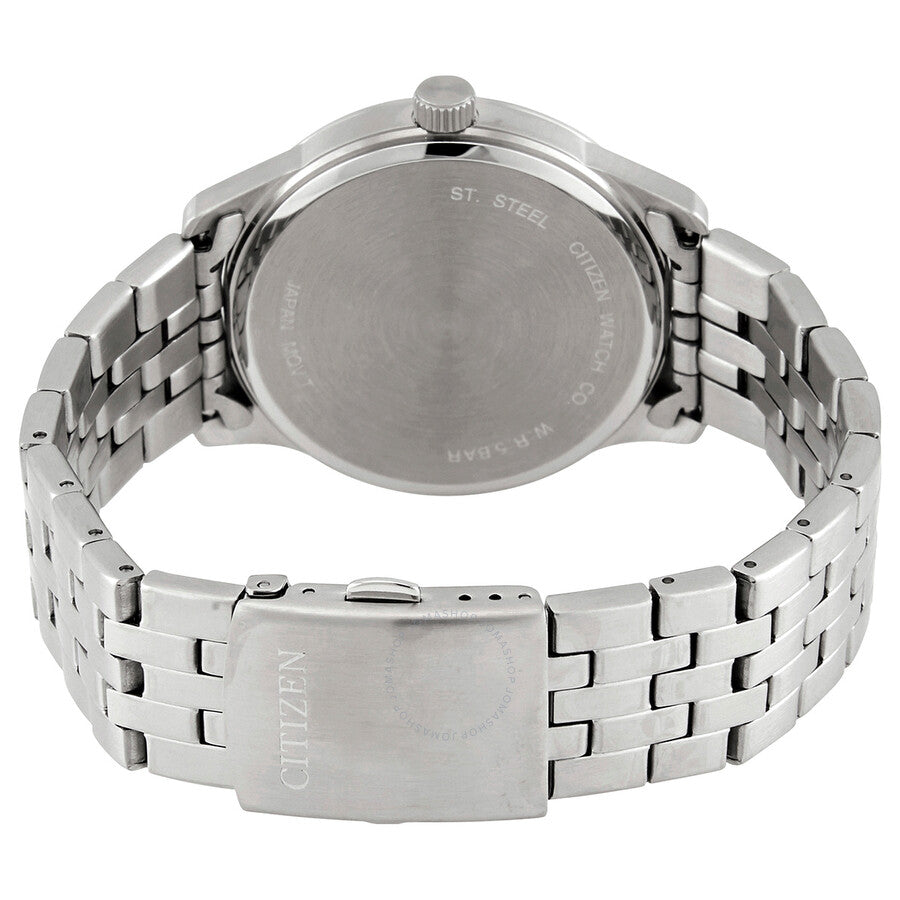 Citizen Quartz White Dial Stainless Steel Men's Watch BI1050-81B - Dawson Watches #3