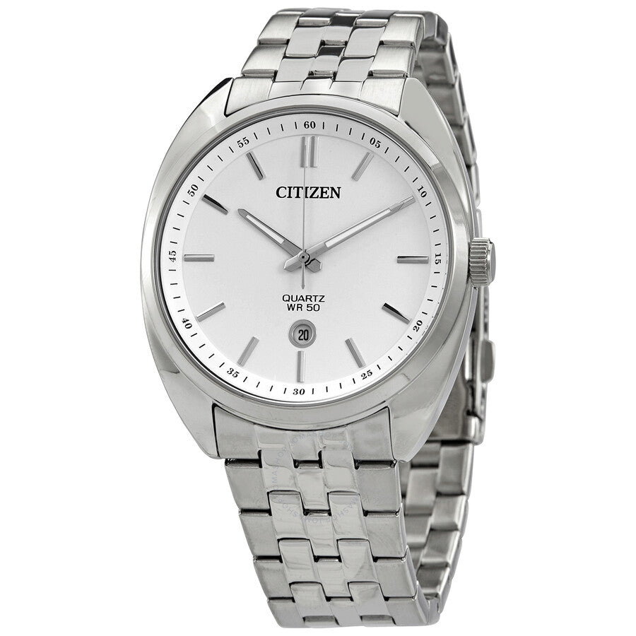 Citizen Quartz White Dial Stainless Steel Men's Watch BI5090-50A - Dawson Watches