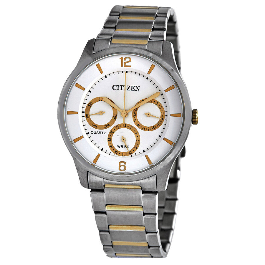 Citizen Quartz White Dial Two-tone Men's Watch AG8358-87A - Dawson Watches