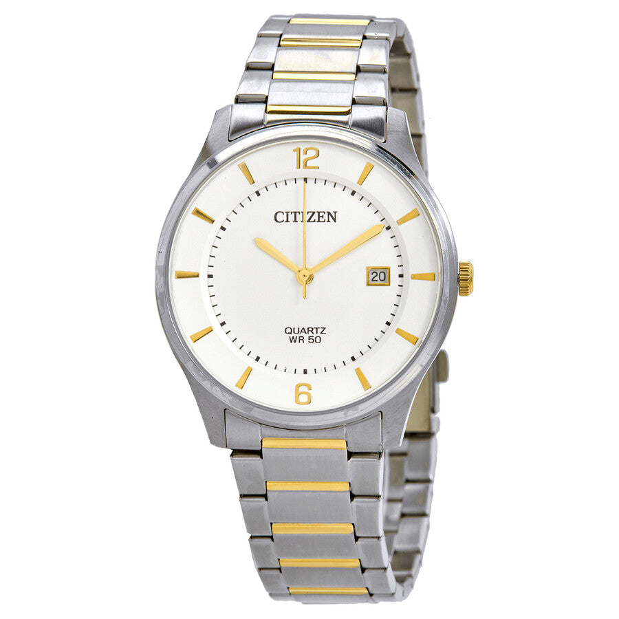Citizen Quartz White Dial Two-tone Men's Watch BD0048-80A - Dawson Watches