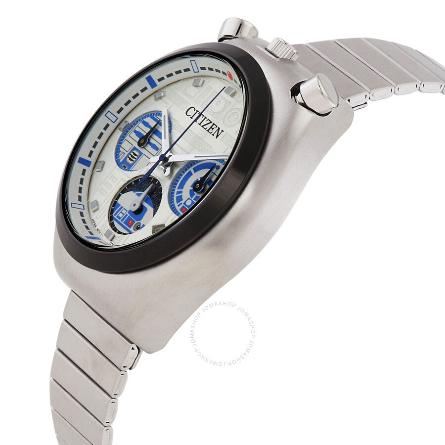 Citizen R2-D2 Star Wars Chronograph Quartz Silver Dial Unisex Watch AN3666-51A - Dawson Watches #2