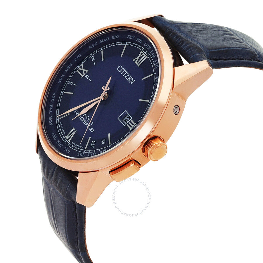 Citizen Radio-Controlled Perpetual Eco-Drive Blue Dial Men's Watch CB0152-24L - Dawson Watches #2