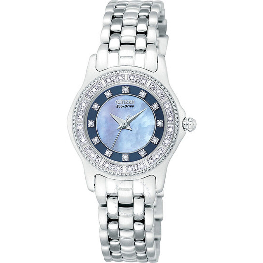 Citizen Riega Diamond Steel Ladies Watch EP5630-55Y - Dawson Watches
