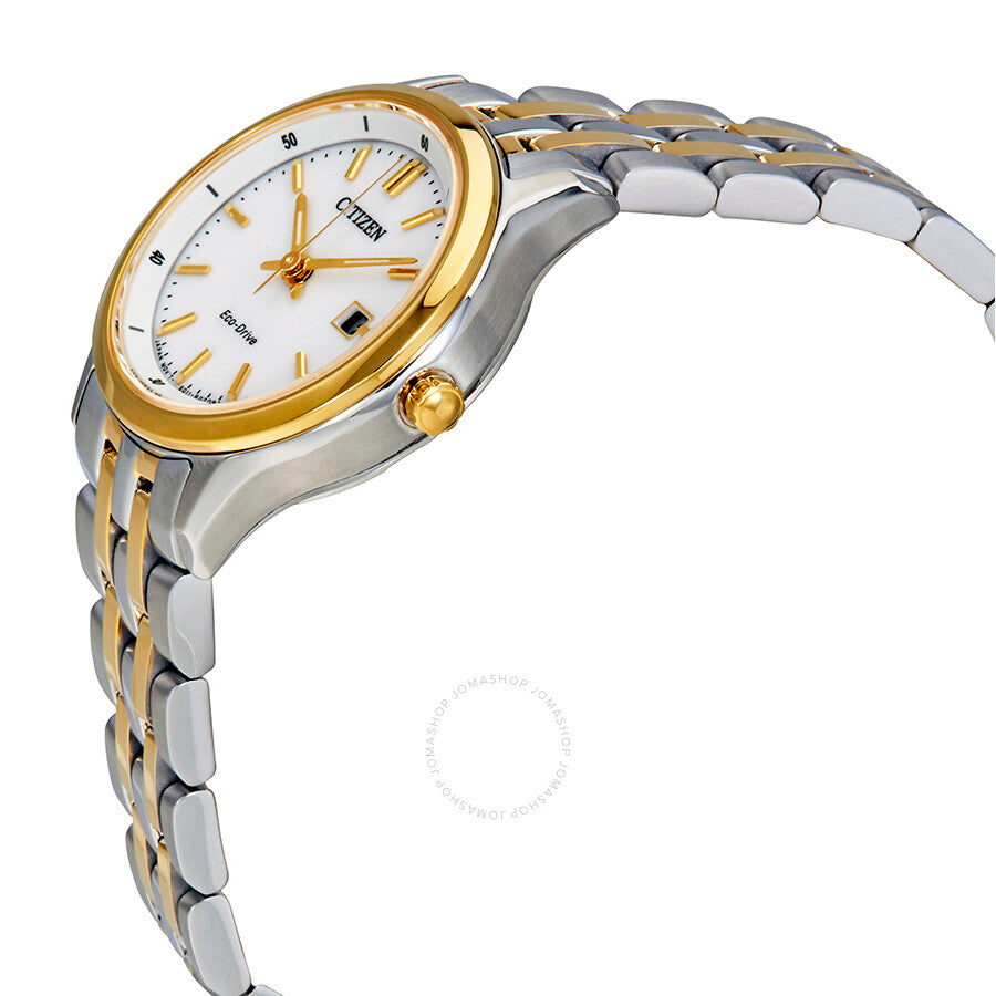 Citizen Sapphire Eco-Drive White Dial Ladies Watch EW2404-57A - Dawson Watches #2